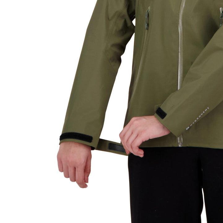 Peak XV Womens Holdsworth Jacket V2 in Army Green, product photograph 11