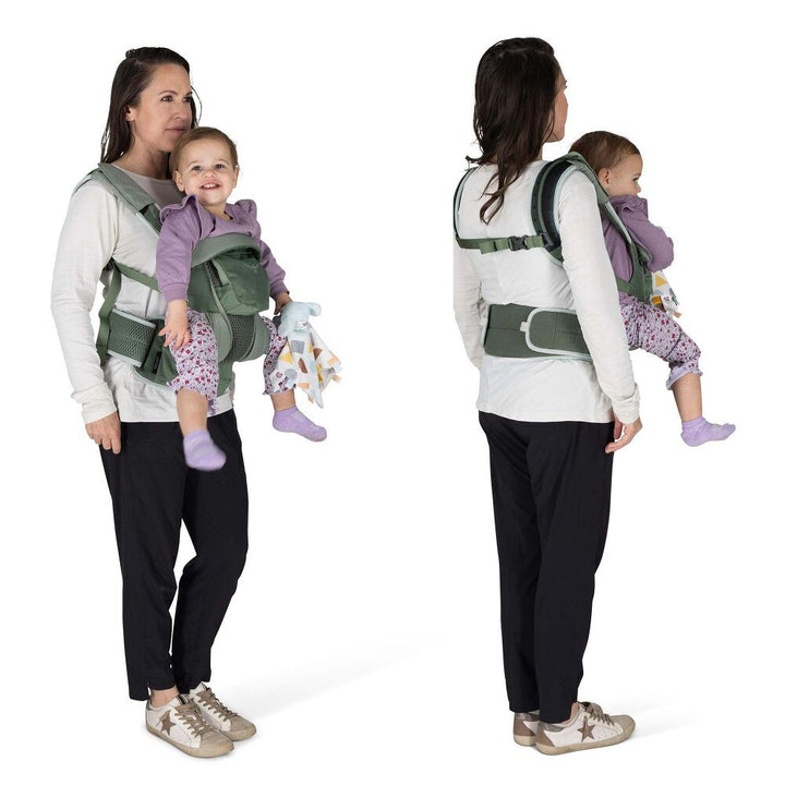 Osprey Poco Soft Child Carrier - front and back carry positions
