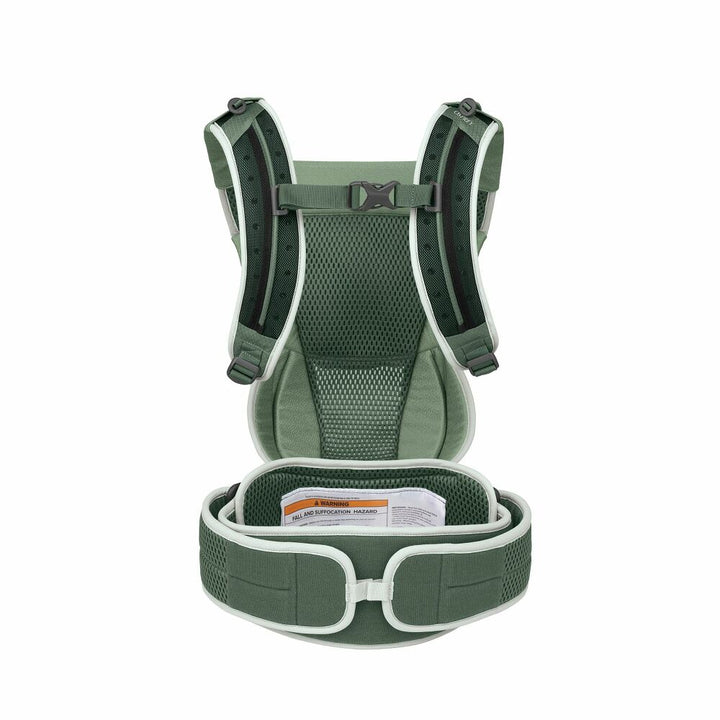 Osprey Poco Soft Child Carrier in Koseret Green - harness view
