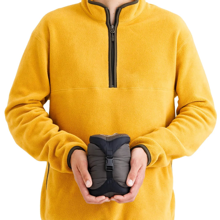 Sea to Summit Spark Down Sleeping Bag 7°C – packed size shown in hand