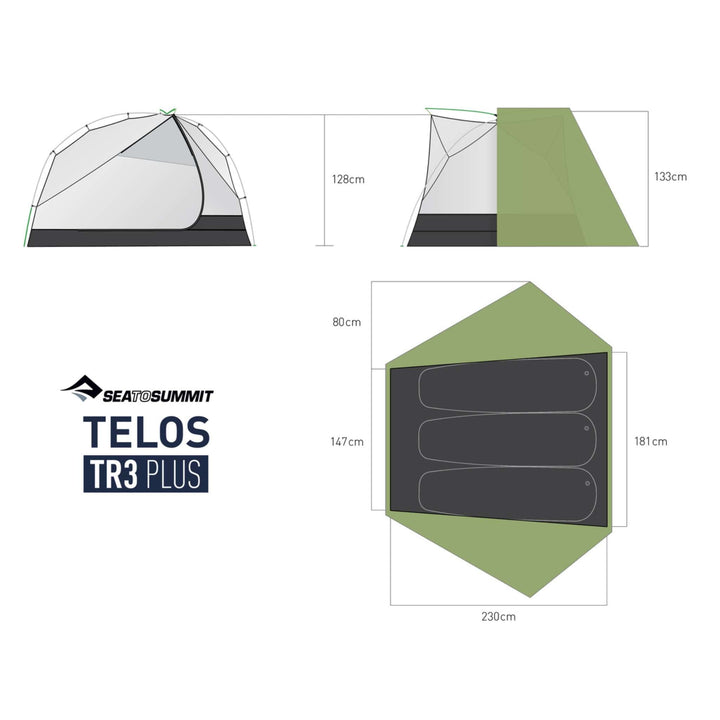 Sea to Summit Telos TR3 Plus Tent - 3 Person — detail | Sea to Summit NZ