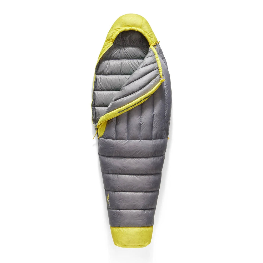 Sea to Summit Spark Women's Down Sleeping Bag 7°C – half-length side zip open