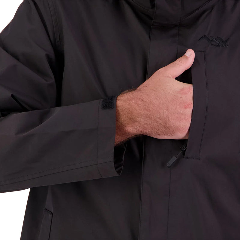Unisex Peak XV Trench Coat: chest pocket