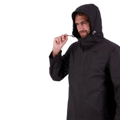 Unisex Peak XV Trench Coat: hood adjustment