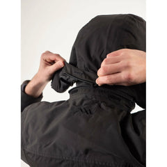Unisex Peak XV Trench Coat: hood detail