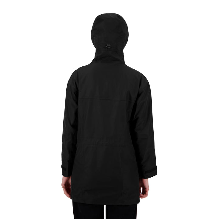 Womens Peak XV Hard Rain Jacket in Black, product photograph 4
