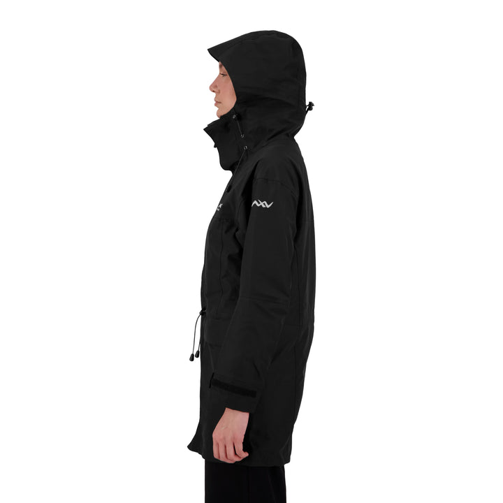 Womens Peak XV Hard Rain Jacket in Black, product photograph 5