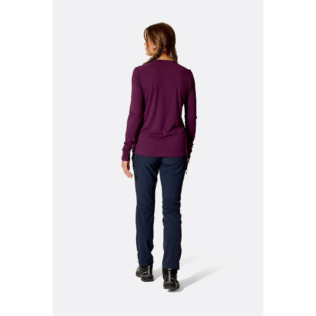 Womens Rab Force LS Tee (2026) — detail | Rab NZ