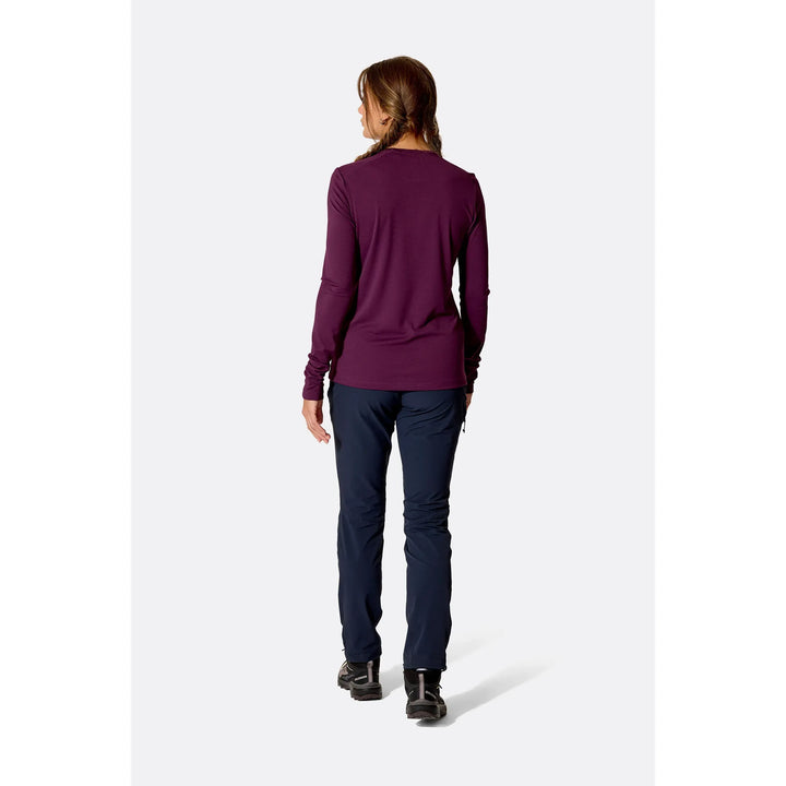 Womens Rab Force LS Tee (2026) — detail | Rab NZ