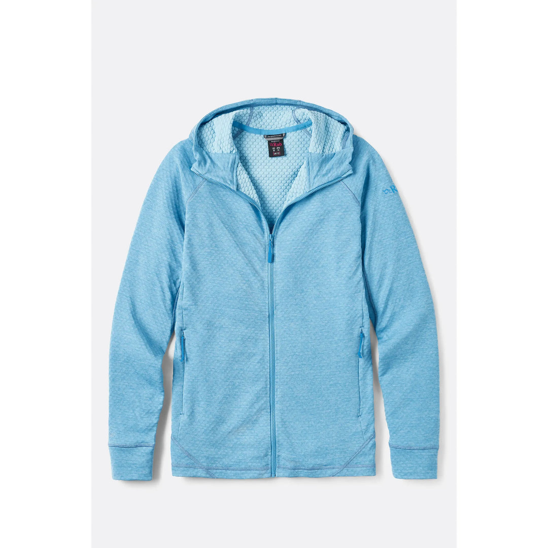Womens Rab Nexus Fleece Hoody — detail | Rab NZ