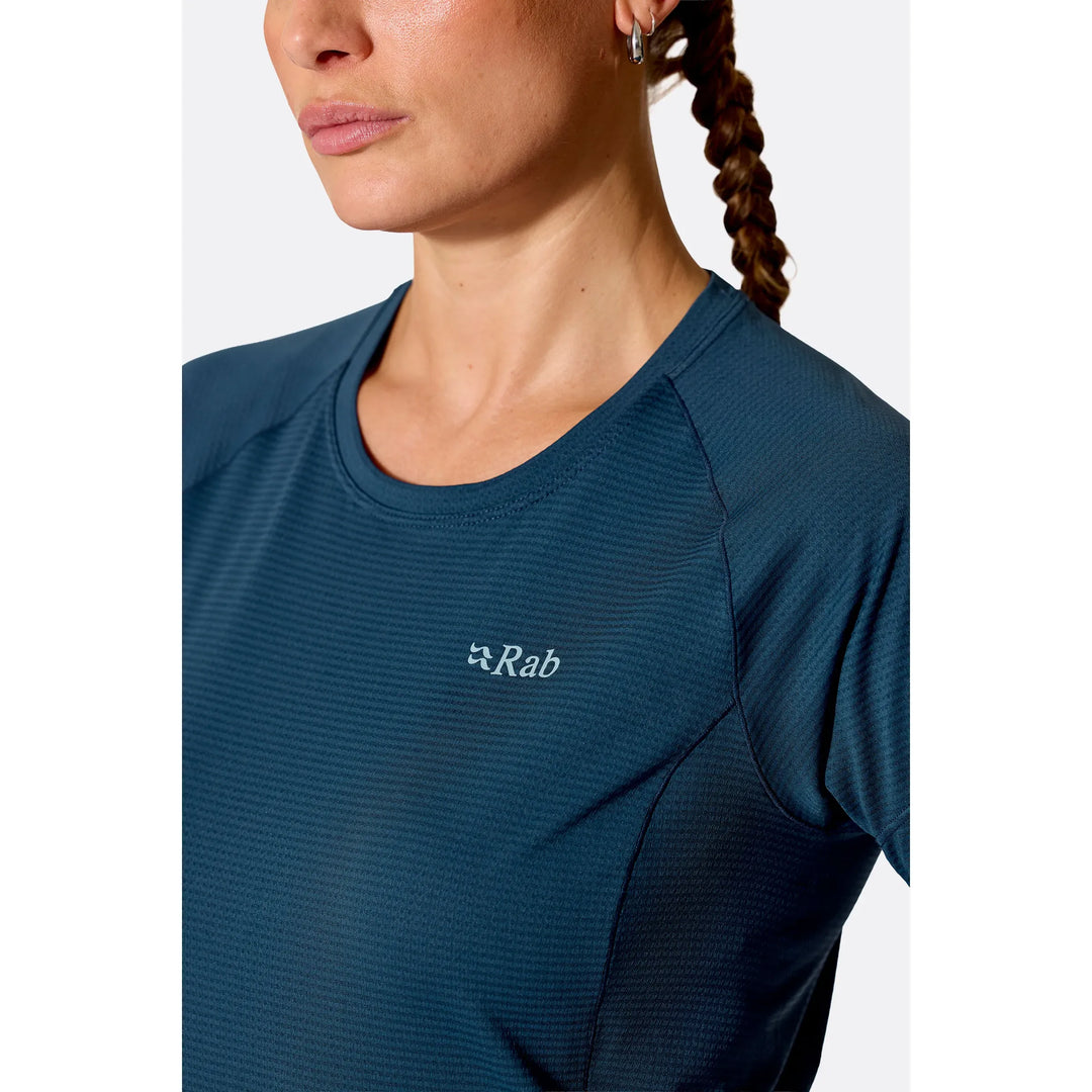 Womens Rab Sonic Tee (2026) — detail | Rab NZ