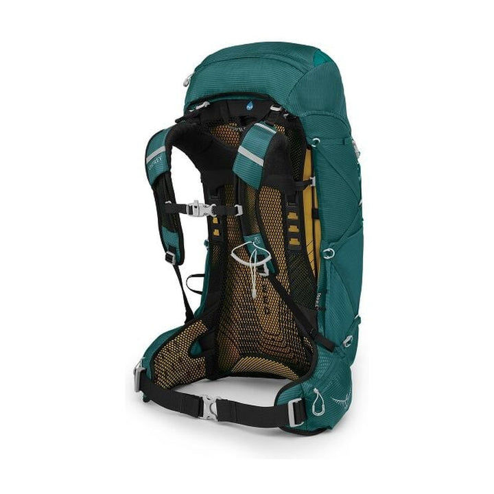 Osprey Eja 38 Pack — Deep Teal side back | Dwights NZ