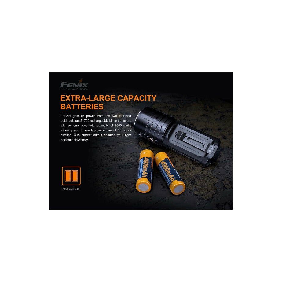 Fenix LR35R 10,000 Lumen Rechargeable Torch