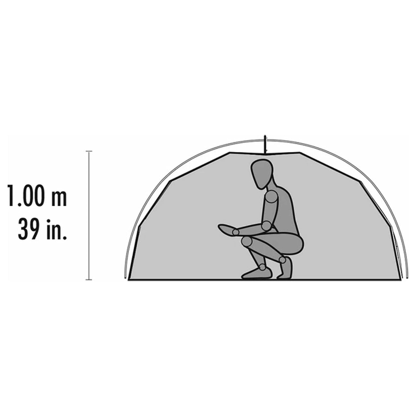 MSR Elixir 1 Person Hiking Tent with Footprint