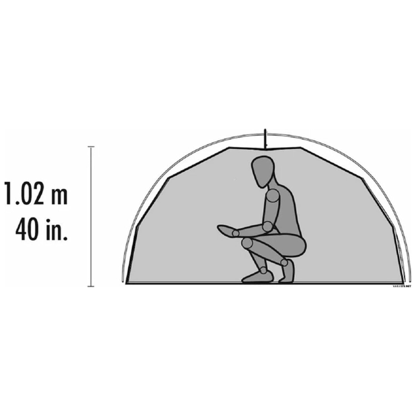 MSR Elixir 2 Person Hiking Tent with Footprint