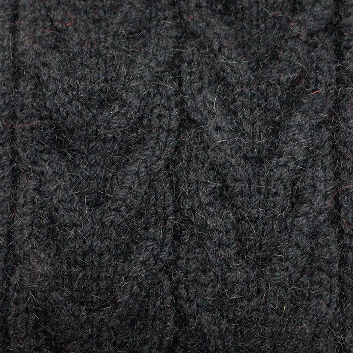 Possum Merino Scarf with Pompom - Lothlorian Knitwear
