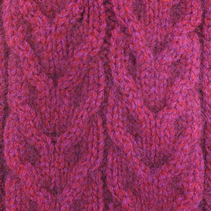 Possum Merino Scarf with Pompom - Lothlorian Knitwear