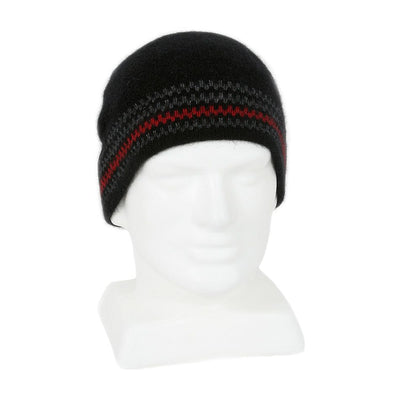 Possum Merino Urban Striped Beanie - Lothlorian Knitwear