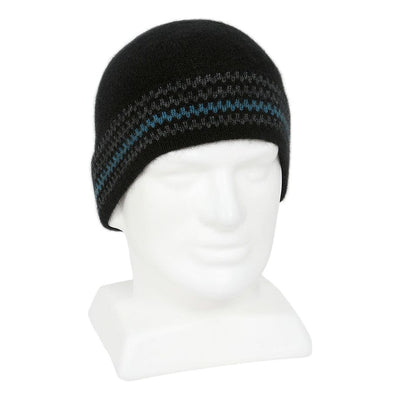 Possum Merino Urban Striped Beanie - Lothlorian Knitwear