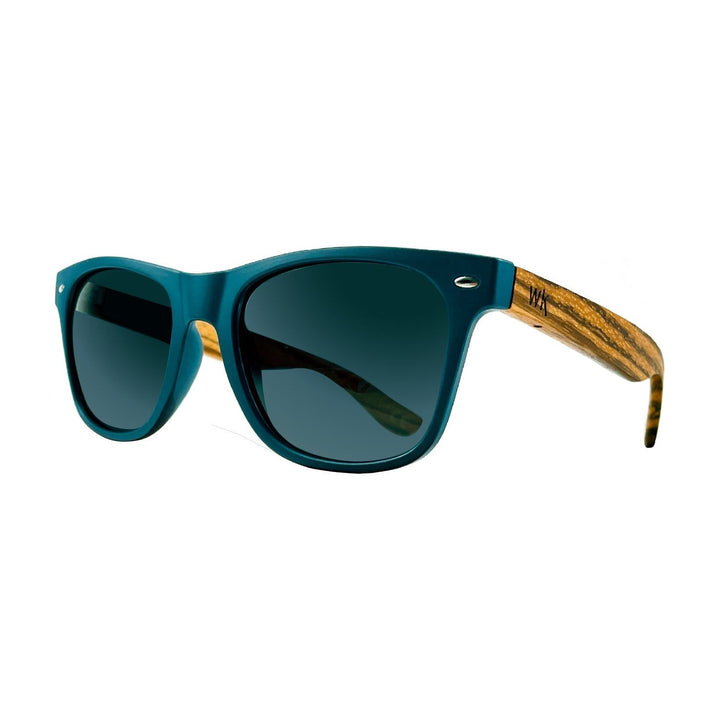 Wood Sunglasses Polarised for Men and Women - Dark Blue
