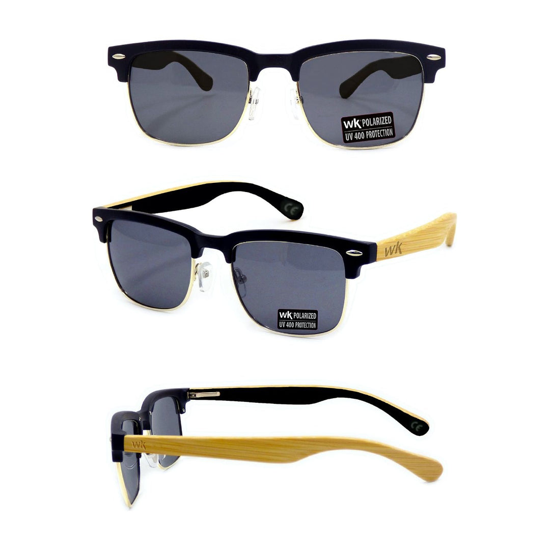 Bamboo Sunglasses Polarised for Men and Women - Club Master