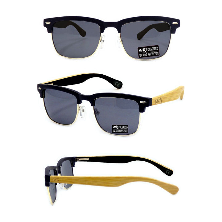 Bamboo Sunglasses Polarised for Men and Women - Club Master