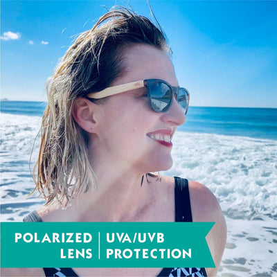 Bamboo Sunglasses Polarised for Men and Women - Tiger