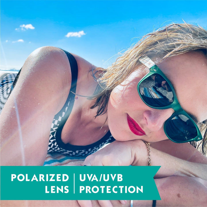 Wood Sunglasses Polarised for Men and Women - Dark Green