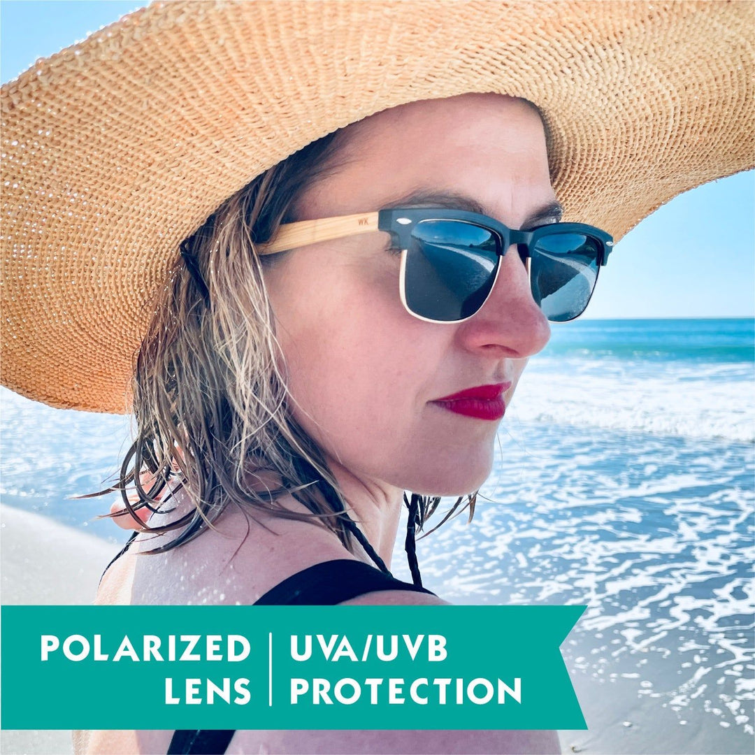 Bamboo Sunglasses Polarised for Men and Women - Club Master
