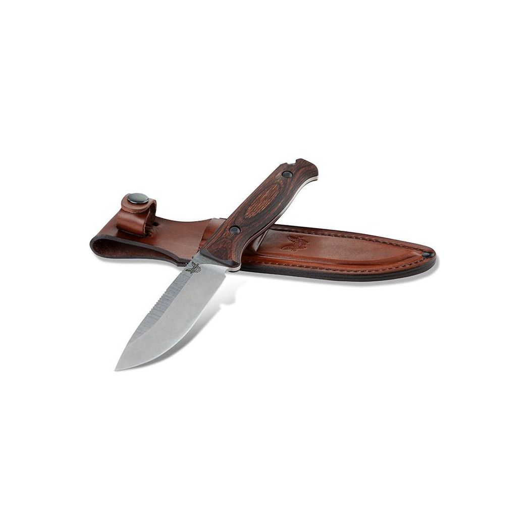 Benchmade Saddle Mtn Skin S30V - Wood