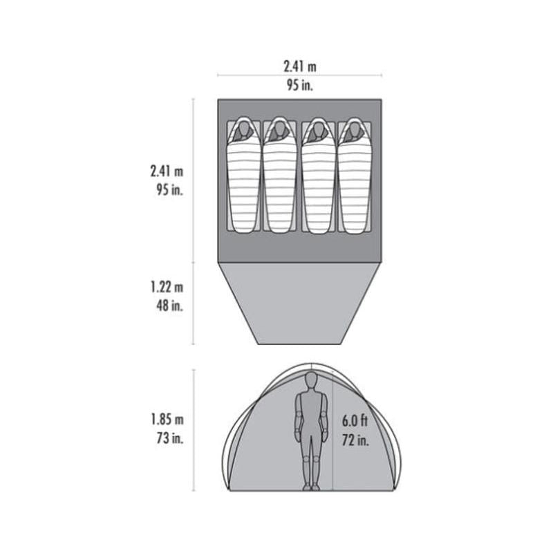 MSR Habitude 4 Family & Group Camping Tent