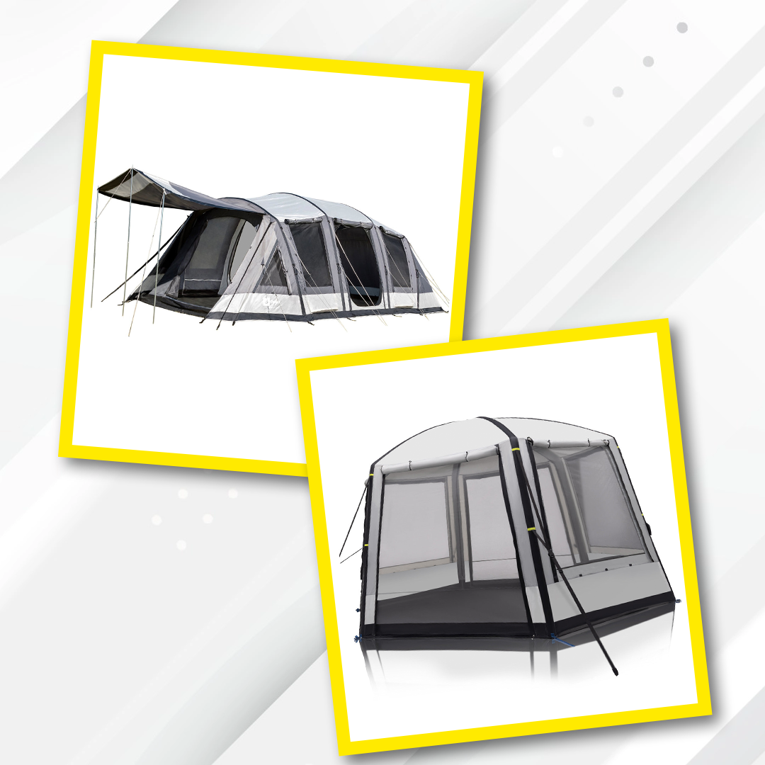 Enterprise 2 Blackout Tent & Enterprise Inflatable Shelter Combo