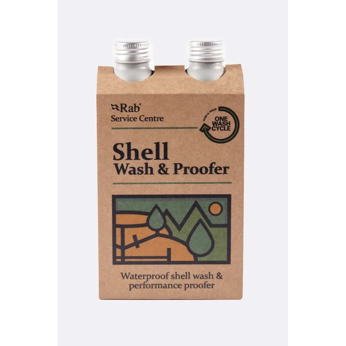 Rab Shell Wash and Proofer Twin Pack (225ml/3 washes)