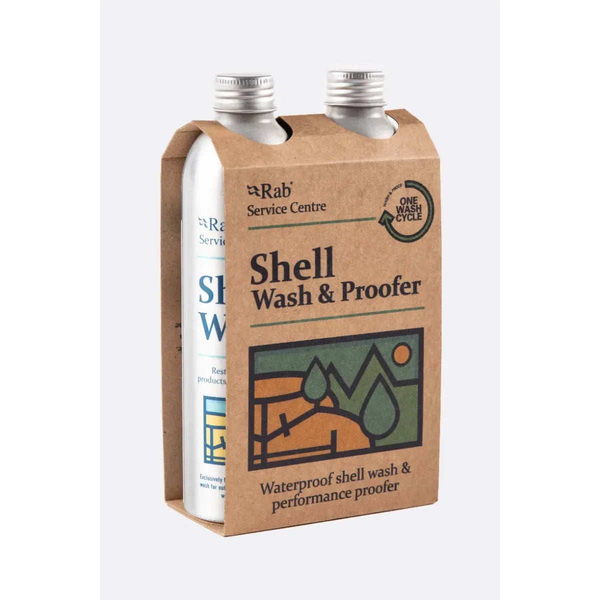 Rab Shell Wash and Proofer Twin Pack (225ml/3 washes)